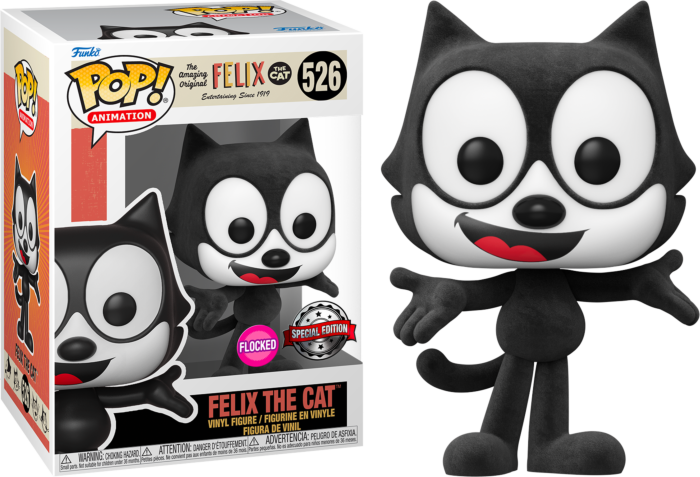 Felix the Cat – Felix the Cat Flocked Pop! Vinyl Figure - Toy Vault HQ
