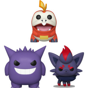 Pokemon - Fuecoco, Gengar & Zorua Pop! Vinyl Bundle (Set of 3)